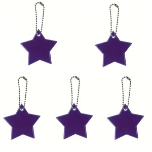 Llavero de PVC reflectante colorido con diseño de dibujos animados para niños, colgante de alta visibilidad, adornos creativos para bolsos, reflectores de seguridad - Product Image 6