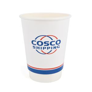 Vaso de Papel para Café de Doble Pared con Tapa, Biodegradable, Ecológico, Desechable, con Logotipo Personalizado, de 4oz, 8oz, 10oz, 12oz, 16oz y 22oz - Product Image 1