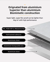 Panneaux muraux en aluminium alvéolaire écologiques, imperméables et ignifuges, panneaux de plafond en aluminium alvéolaire pour intérieur