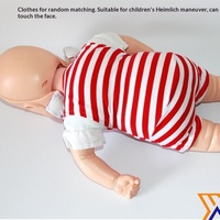 Mannequin de formation en RCP néonatale avec intubation trachéale, simulateur d'infarctus pour la formation en premiers secours et en soins infirmiers pour nourrissons