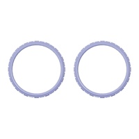 EXtremeRate Light Violet Accessoires de remplacement Anneaux d'accent personnalisés pour manette PS5 BDM-010/020/030/040/050