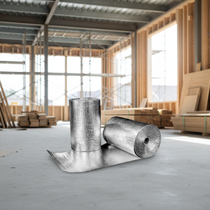 Materiales de aislamiento PEB para paneles de pared para techos industriales, barrera térmica reflectante de calor con capa de burbujas de aire de papel de aluminio - Product Image 3