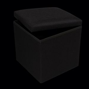 Modern Stool Living Room Furniture <b>Storage</b> Box Fabric Stainless Steel Bamboo Highest Quality Stools - Product Image 2