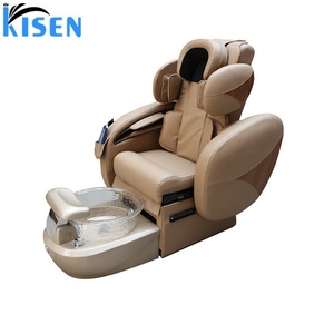 KISEN Modern Luxury Manicure Pedicure Chair Electric Pipeless Whirlpool Foot Spa Full Body Human Touch Massage Nail Plastic - Product Image 2