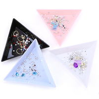 2024 plastique blanc magique paillettes strass plateau triangle tri plateaux