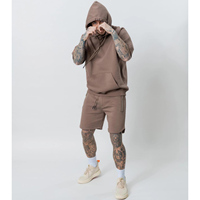 Ensemble unisexe à capuche et short personnalisé, ensemble pantalon de survêtement et sweat à capuche brodé, ensemble pantalon de survêtement et sweat à capuche pour homme