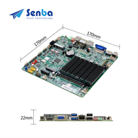Carte mère industrielle embarquée Mini ITX J4105 DDR4 SIM 10 USB 2 COM PS2 LPT 17 X17 avec processeur