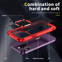 Coque de téléphone portable Anti-chute Matte Skin Feeling pour iPhone 14 Pro Max 15 Plus 13 12 11 Soft TPU 4 Corner Shockproof Phone Shell