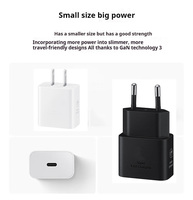 Chargeur mural USB-C super rapide 25 W Cube EP-T2510 Adaptateur de voyage PD Type C Chargeur d'alimentation pour Samsung Galaxy S24 S23 S22