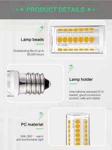 Supporto della lampada e14led 2835smd AC110-220V ha condotto la lampadina e14 led del cereale della lampada 2 w a risparmio <span class=keywords><strong>ener</strong></span> - Product Image 2