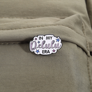 เข็มกลัดเคลือบลา<span class=keywords><strong>ย</strong></span> May Your Delulu Come Trululu คำคมตลกๆ ของ My Delulu Era ของขวัญเครื่องประดับขา<span class=keywords><strong>ย</strong></span>ส่ง - Product Image 3