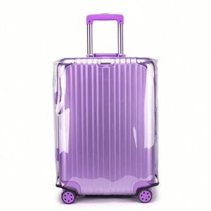 Pvc Transparent Travel Luggage Protector for Carry Waterproof <b>Suitcase</b> Cover Plastic Protective - Product Image 4