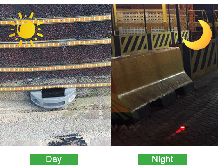 Super bright Aluminum LED Solar road studs with flashing lights