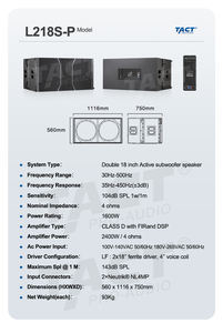 Sistema de Altavoces Profesionales Activos de Doble Línea de 12 Pulgadas para Proyectos de Espectáculos y Actuaciones en Escenario - Product Image 5
