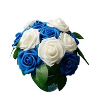 30 buah Mawar PE dalam kemasan, setengah buatan tangan, Gaya Minimalis, Sempurna untuk Hari Valentine, Dekorasi Rumah, Bunga Pernikahan