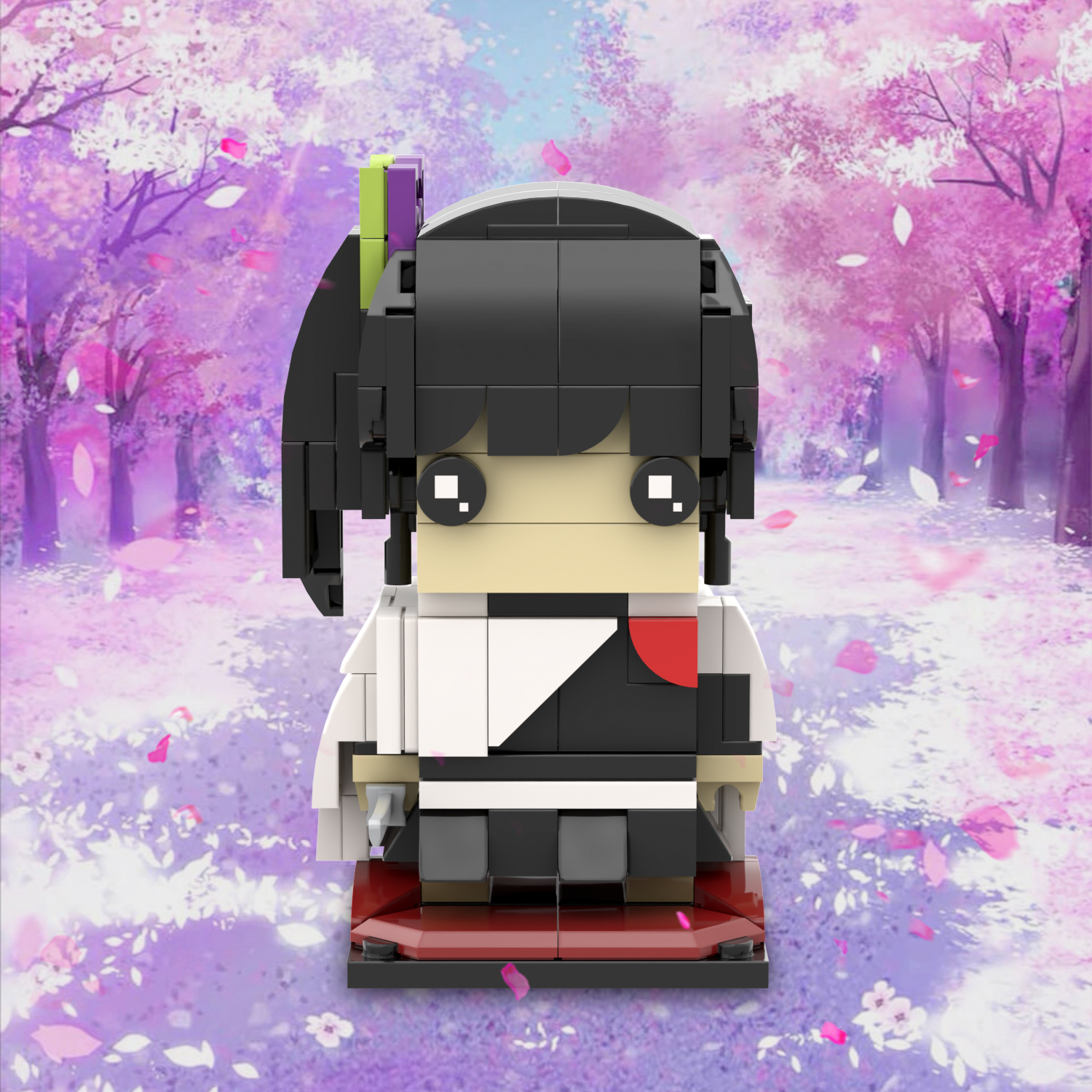 MOC7053-7067 Anime Demonslayeres Head Brick Zohakuten