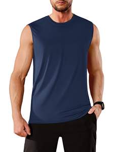 Gilet estivo traspirante con logo personalizzato senza maniche a prezzi accessibili per uomo maglietta bianca per uomo logo personalizzato - Product Image 5