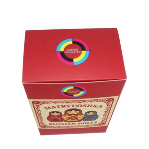 Boîte de papier d'art de 350 g/m² d'impression couleur au design personnalisé pour l'emballage de poupées Matryoshka - Product Image 5