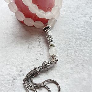 Islamic Silver Plated Adjustable Colorful Glass <b>Beaded</b> <b>Bracelet</b> with Custom Logo Pre-production Sample - Product Image 5