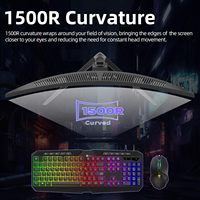 Monitor para Juegos de PC de 34 Pulgadas, Pantalla LED Curva de 165Hz, Pantalla HD para Computadora de Escritorio, Venta al Por Mayor de Fábrica