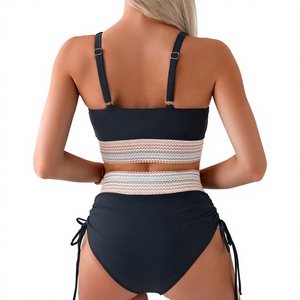 Women Halter <b>Neck</b> Bikini Set Brazilian Style Swimsuit Stretch Fabric Beachwear Fashion Swimwear Summer Holiday - Product Image 2
