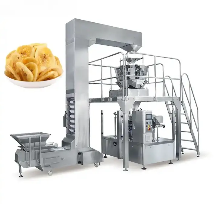 Multihead Corn Puff Chip Patata Galleta Galletas Máquina de embalaje Fábrica de alta precisión Máquina de embalaje de almohada