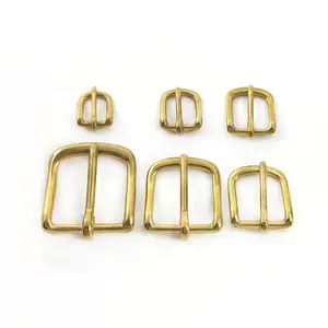 Deepeel AP011 13/16/20/25/32mm Belt Accessories Adjustable Bag Strap Buckle Solid Brass Belt Buckle Pin Buckles For Man