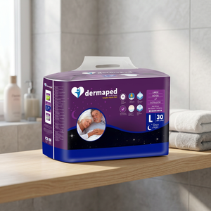 Pañales Nocturnos para Adultos Dermaped, Talla Grande, 30 Unidades, Pantalones Desechables para Incontinencia, Alta Absorbencia, Protección Contra Fugas, Transpirables, No Tejidos - Product Image 3