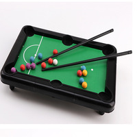 Table de billard miniature portable, ensemble de billard simulé, jeu de table pour maison de poupée, jouet en plastique, article promotionnel en gros
