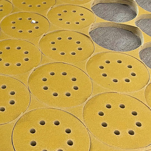 Disco de lijado de óxido de aluminio amarillo de 5 pulgadas y grano 40 ZY, disco abrasivo con gancho y bucle para lijadora orbital <span class=keywords><strong>aleatoria</strong></span> - Product Image 4