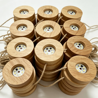 Lampe de nuit LED multicolore en cristal rond avec base en bois et diffuseur d'arômes, ornement cadeau pour la chambre