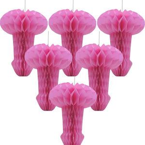 Grandes lanternes en papier nid d'abeille en forme de pénis Big Willy, style ROMANCE, promotionnelles, pour enterrement de vie de jeune fille, décoration de table, fournitures de mariage - Product Image 3