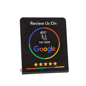 Carte promotionnelle NFC pour avis <span class=keywords><strong>Google</strong></span> et évaluations de restaurants, rectangulaire DLP, haute température PCPVC - Product Image 2