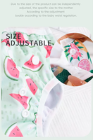 Couche de bain réutilisable en tissu, taille unique et ajustable, pour bébé, avec boutons, motif Happy Flute 700, pour la piscine