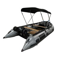Bateau à pontons gonflable sur mesure au prix d'usine, bateau de pêche en PVC, bateau à pontons sportif pour les sports nautiques