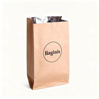Sacs en papier ciré personnalisables et recyclables pour gaufres, pâtisseries, sandwichs, chips et biscuits, résistants à l'eau et à la graisse