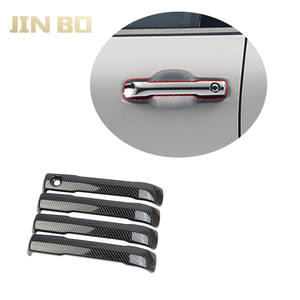 Manija de puerta de fibra de carbono para decoración exterior de coche Toyota tundra 2022, embellecedor de cubierta Exterior, accesorios - Product Image 1
