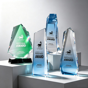 รางวัลคริสตัล 200*70 มม. ปรับแต่งโลโก้ได้ ของขวัญธุรกิจ ป้ายรางวัล - Product Image 1