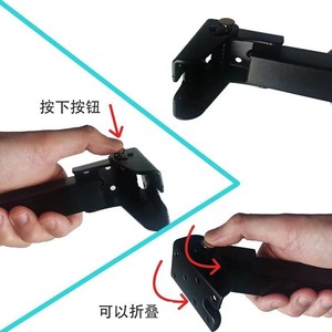 Chất lượng cao Thiết kế hiện đại Kim loại/sắt chân đồ nội thất 90-độ gấp hỗ trợ cho sofa Bảng đồ nội thất phòng ngủ màu đen - Product Image 3