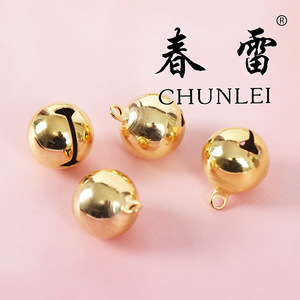 Cascabel de imitación de oro galvanizado de hierro de 18mm para collar de animales y decoración navideña - Product Image 4