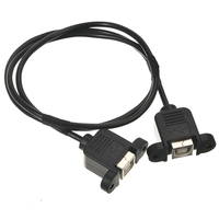 Arnés de cables de alta velocidad XPB 2,0, cable de conversión de datos hembra a hembra B con orejas de montaje en panel para impresoras e industriales