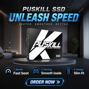 PUSKILL 1TB 2.5 นิ้ว SATA SSD ไดรฟ์โซลิดสเตทภายในสำหรับแล็ปท็อป บูตเร็ว เก็บข้อมูลสำหรับเล่นเกม - Product Image 1