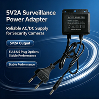Adaptador de Corriente de 5V 2A CC, Estándar Europeo, Cargador de Pared para Dispositivos Electrónicos Pequeños