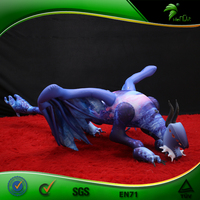 Dragon volant bleu gonflable fait sur commande de Hongyi pour les créatures mythiques d'amusement