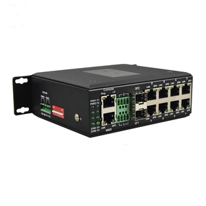 Bộ Chuyển Mạch Mạng Công Nghiệp <span class=keywords><strong>8</strong></span> Cổng Gigabit UTP Ethernet + 2 SFP Với Cổng Nối Tiếp - Product Image 2