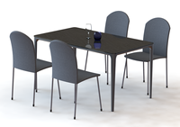 Ensemble de meubles de salle à manger familiale moderne Top table à manger rectangulaire en bois MDF usine best-seller luxe nordique 4 6 meubles de maison