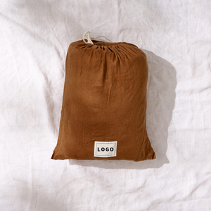 Manta de juego para bebé de lino orgánico puro, 120x120cm, tela francesa saludable, plegable, silenciosa, para gimnasio de gateo, venta al por mayor personalizada - Product Image 5