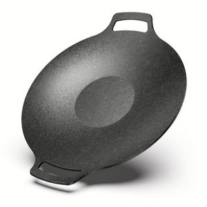 Plaque de cuisson ronde antiadhésive multifonctionnelle en aluminium moulé sous pression de style coréen pour barbecue extérieur - Product Image 1