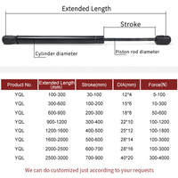 LONGXIANG Vérin à gaz verrouillable personnalisé pour support de levage de meubles réglable OEM