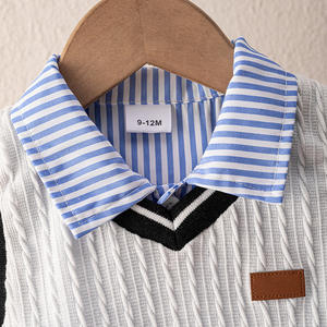 Costume de performance pour garçons, style <span class=keywords><strong>anglais</strong></span>, <span class=keywords><strong>uniforme</strong></span> scolaire primaire et secondaire, costume de remise de diplôme, pour l'hiver, le printemps et l'automne - Product Image 3